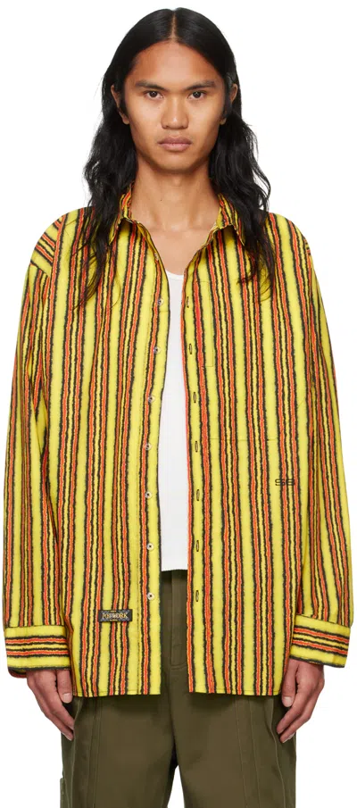 Spencer Badu Yellow Printed Shirt