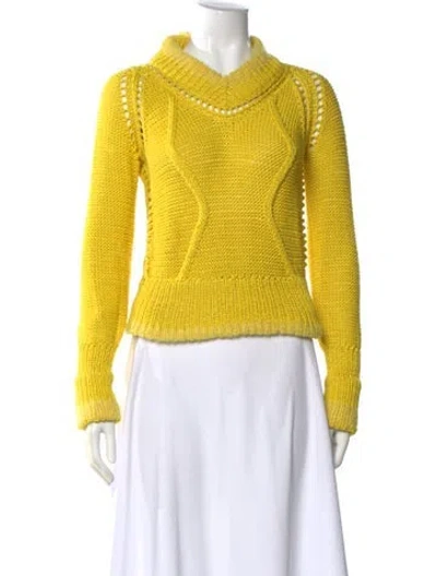 Pre-owned Spencer Vladimir Crew Neck Sweater In Yellow