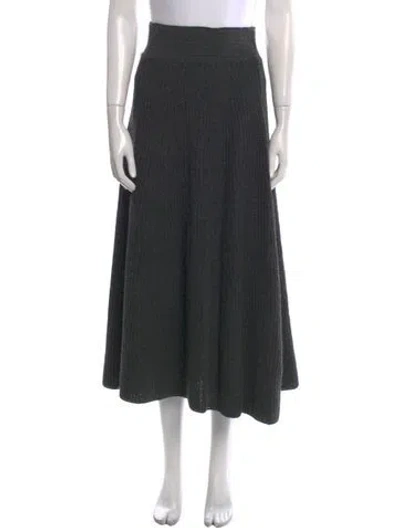 Pre-owned Spencer Vladimir Midi Length Skirt In Gray