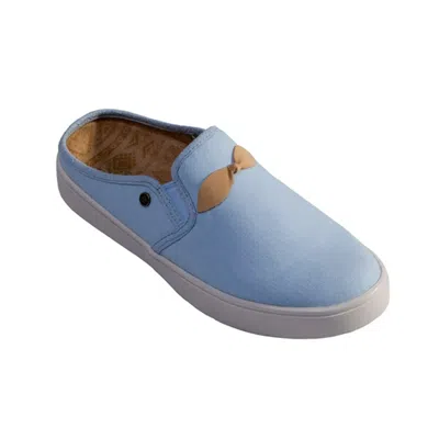 Spenco Andrey Sp1058cbl Sandals Blue Round Toe Slip-on Hawk002