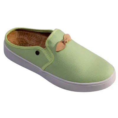 Spenco Men's  Andrey Mules Green Bow Detail Round Toe Slip On Slide Hawk2325