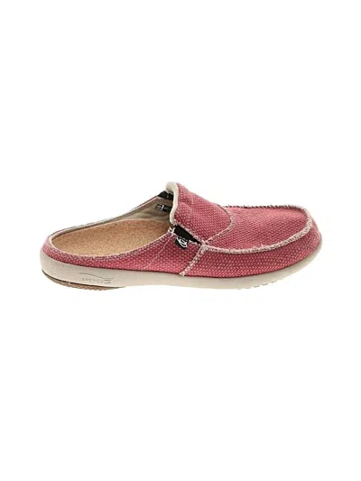 Pre-owned Spenco Mule/clog In Burgundy