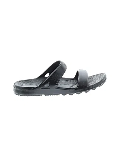Pre-owned Spenco Sandals In Black