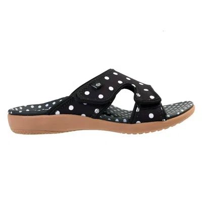 Spenco Women's Kholo Polka Dot Sandal In Black