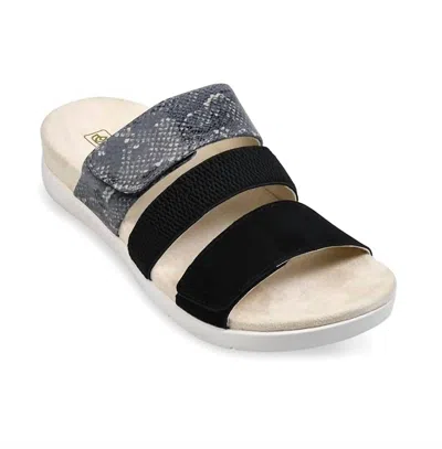 Spenco Women's Tessa Sandal In Black Snake