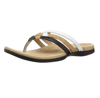 Spenco Women's Triple Strap Sandal In Black/cork In Multi
