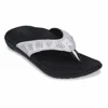 SPENCO WOMEN'S YUMI BREEZE SANDAL IN BLACK/SILVER