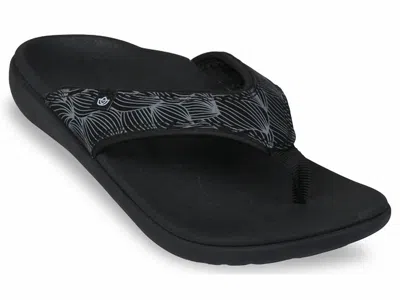Spenco Women's Yumi Wave Sandal In Black In Multi