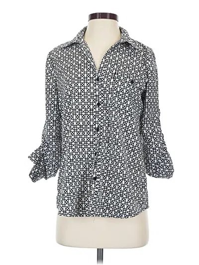 Pre-owned Spense 3/4 Sleeve Blouse In Blue