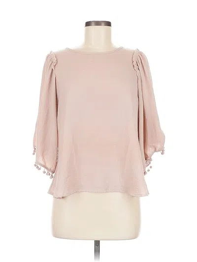 Pre-owned Spense 3/4 Sleeve Blouse In Pink