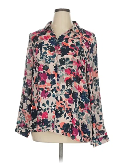 Pre-owned Spense 3/4 Sleeve Blouse In Pink