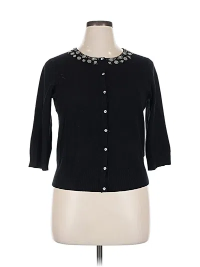 Pre-owned Spense 3/4 Sleeve Top Black Sweetheart Neckline Tops