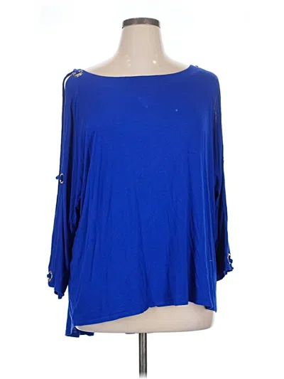 Pre-owned Spense 3/4 Sleeve T-shirt In Blue