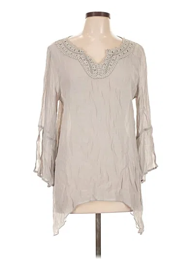 Pre-owned Spense 3/4 Sleeve T-shirt In Gray