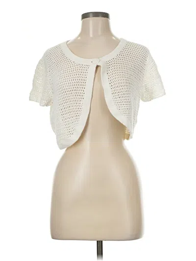 Pre-owned Spense Cardigan Sweater In White