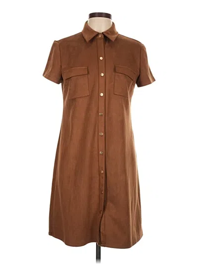 Pre-owned Spense Casual Dress In Brown