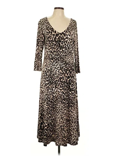 Pre-owned Spense Casual Dress In Brown
