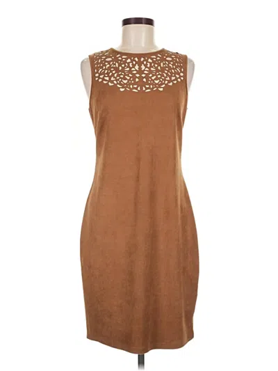 Pre-owned Spense Casual Dress In Brown