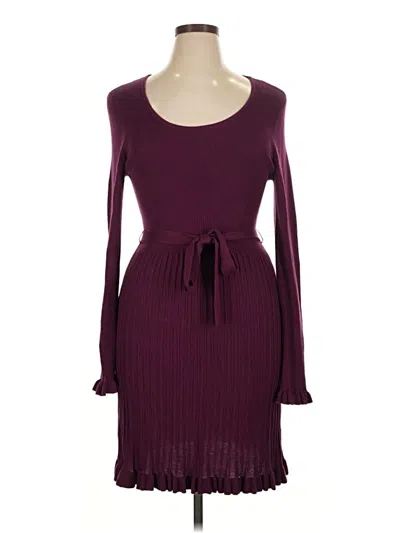 Pre-owned Spense Casual Dress In Burgundy