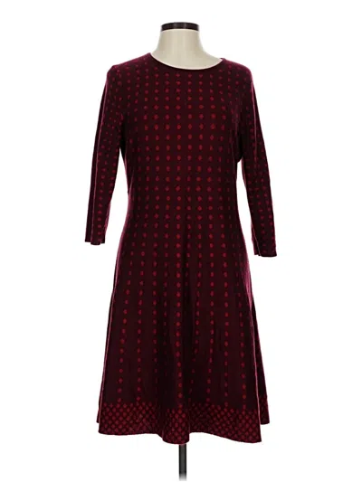 Pre-owned Spense Casual Dress In Burgundy