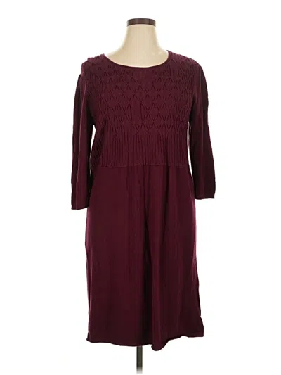 Pre-owned Spense Casual Dress In Burgundy
