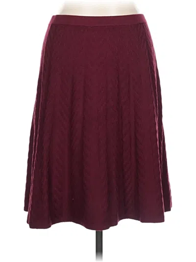 Pre-owned Spense Casual Skirt In Burgundy