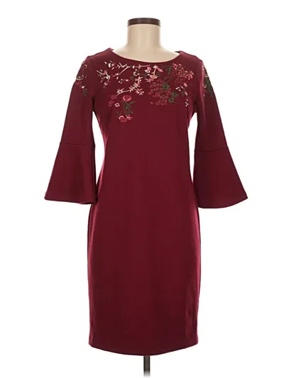 Pre-owned Spense Cocktail Dress In Burgundy