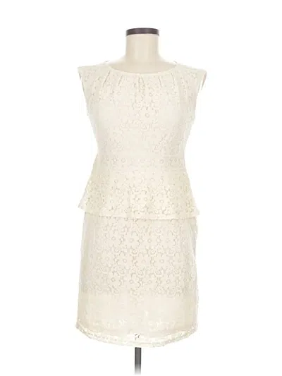 Pre-owned Spense Cocktail Dress In White