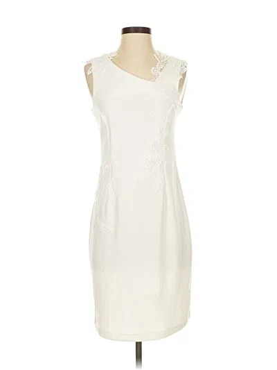 Pre-owned Spense Cocktail Dress In White