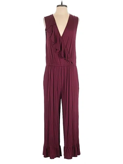 Pre-owned Spense Jumpsuit In Burgundy