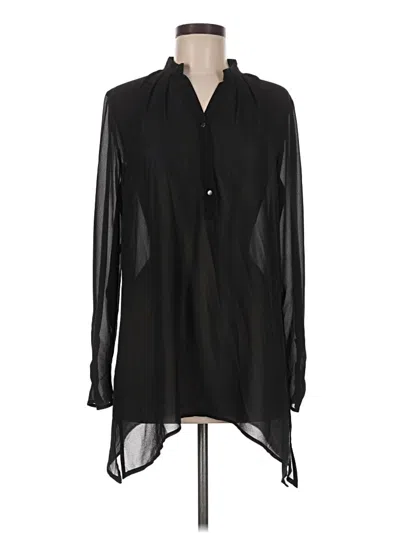 Pre-owned Spense Long Sleeve Blouse In Black