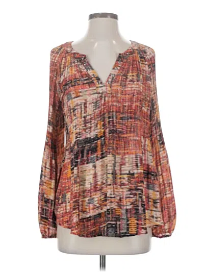 Pre-owned Spense Long Sleeve Blouse In Orange