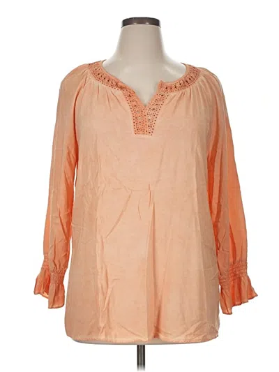 Pre-owned Spense Long Sleeve Blouse In Orange