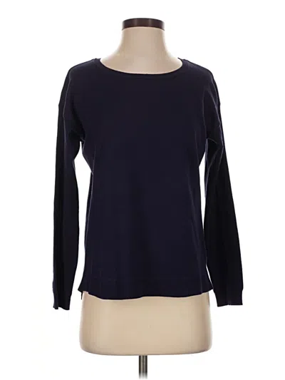 Pre-owned Spense Long Sleeve Top Blue Boatneck Tops