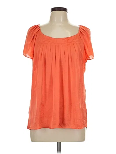 Pre-owned Spense Short Sleeve Blouse In Orange