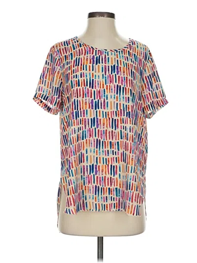 Pre-owned Spense Short Sleeve Blouse In Purple