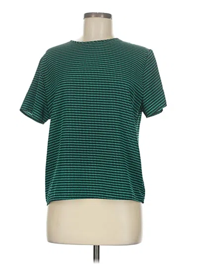 Pre-owned Spense Short Sleeve Top Green Crew Neck Tops