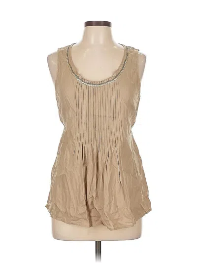 Pre-owned Spense Sleeveless Blouse In Brown
