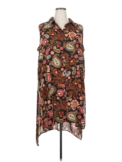 Pre-owned Spense Sleeveless Blouse In Brown