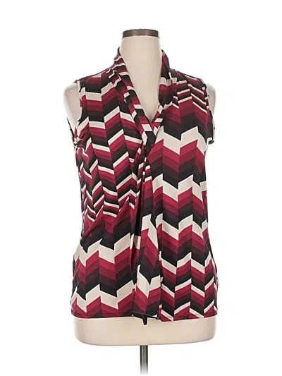 Pre-owned Spense Sleeveless Blouse In Burgundy