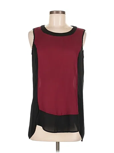 Pre-owned Spense Sleeveless Blouse In Burgundy