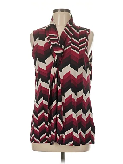 Pre-owned Spense Sleeveless Blouse In Burgundy