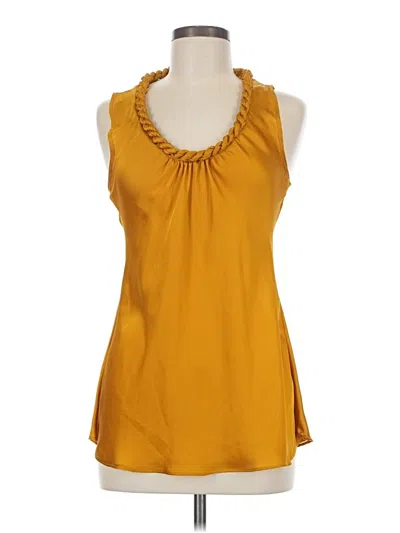 Pre-owned Spense Sleeveless Blouse In Gold
