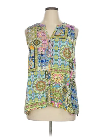 Pre-owned Spense Sleeveless Blouse In Green