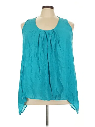 Pre-owned Spense Sleeveless Blouse In Teal