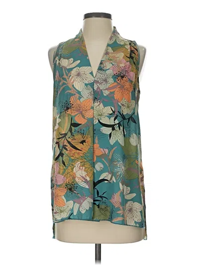 Pre-owned Spense Sleeveless Blouse In Teal