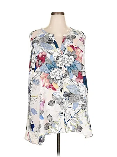 Pre-owned Spense Sleeveless Blouse In White