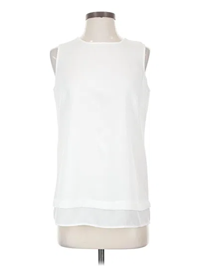 Pre-owned Spense Sleeveless Blouse In White