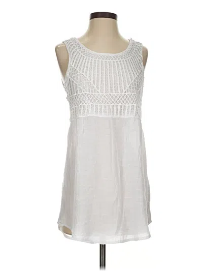 Pre-owned Spense Sleeveless Blouse In White
