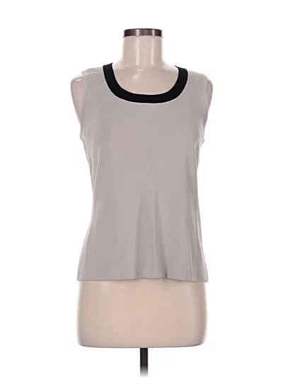 Pre-owned Spense Sleeveless Top Gray Scoop Neck Tops